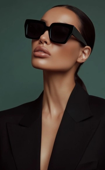 Woman wearing sunglasses